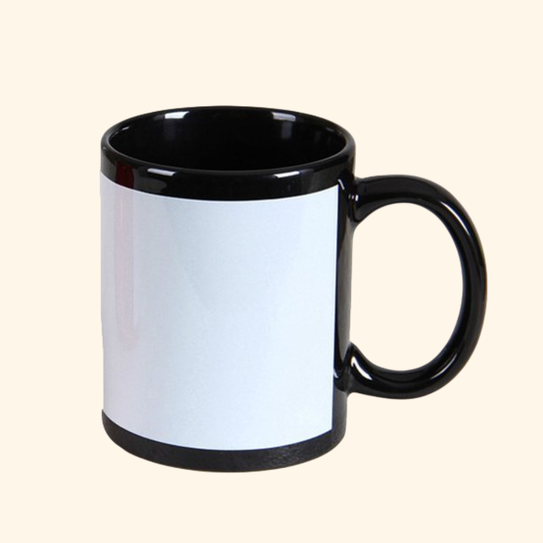 ( Pack of 5 ) Black Patch Mug-Sublitech