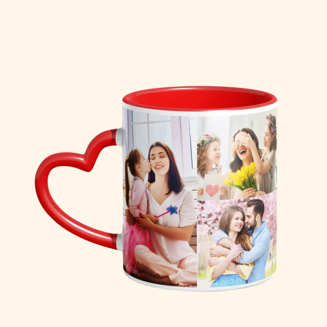 ( Pack of 5 ) Heart Handle Mug-Sublitech