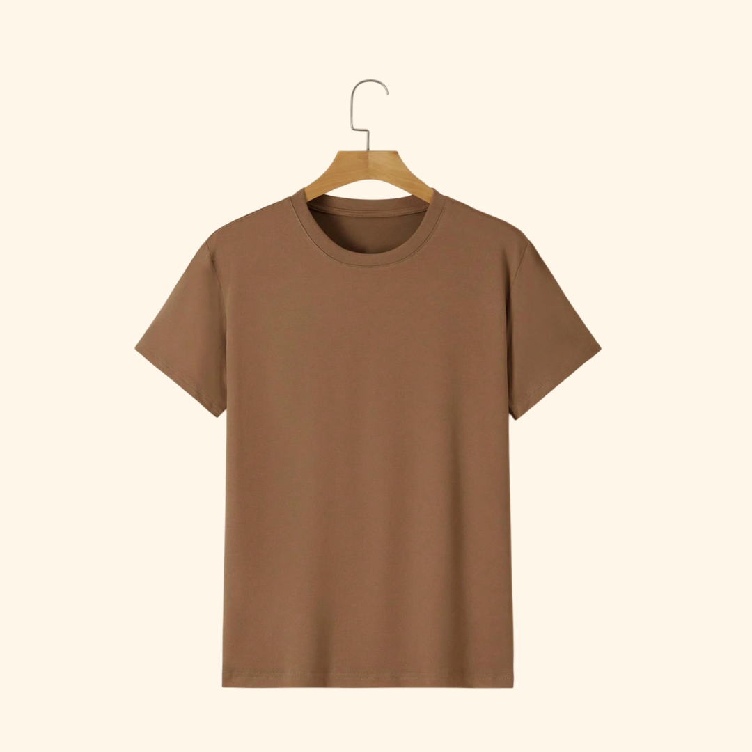 Cotton T-Shirt (Brown) – Sublitech
