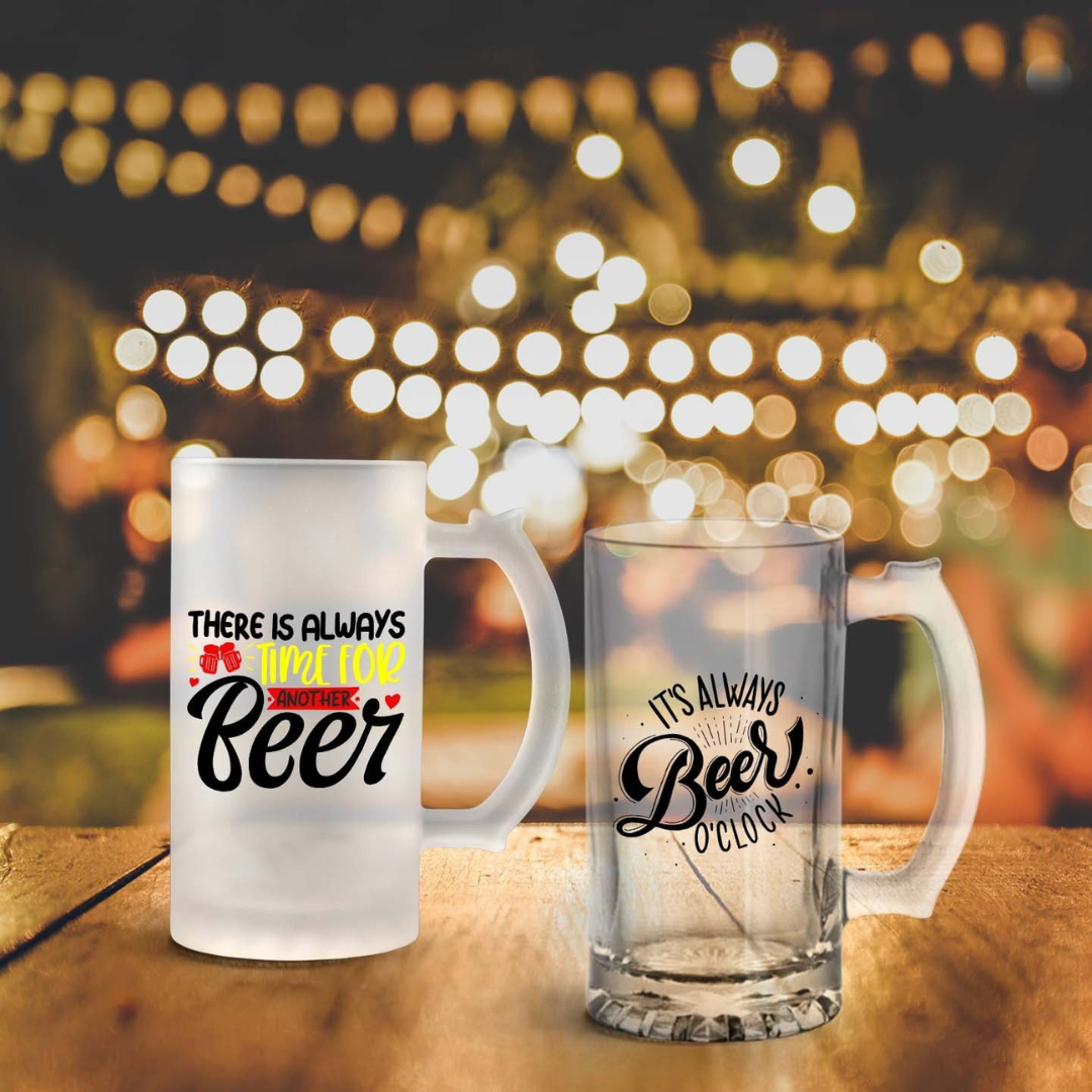( Pack of 5 ) Customise Beer Mug- Sublitech