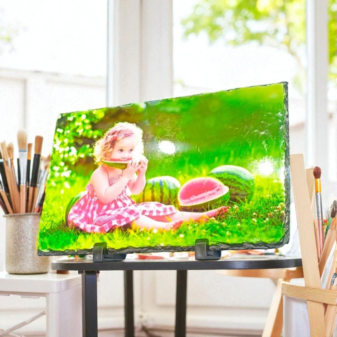 ( Pack of 5 ) Customise Stone Photo Frame- Sublitech